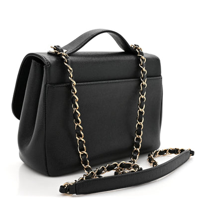 Caviar Quilted Medium Business Affinity Flap Black