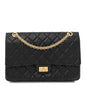 Aged Calfskin Quilted 2.55 Reissue 226 Flap Black