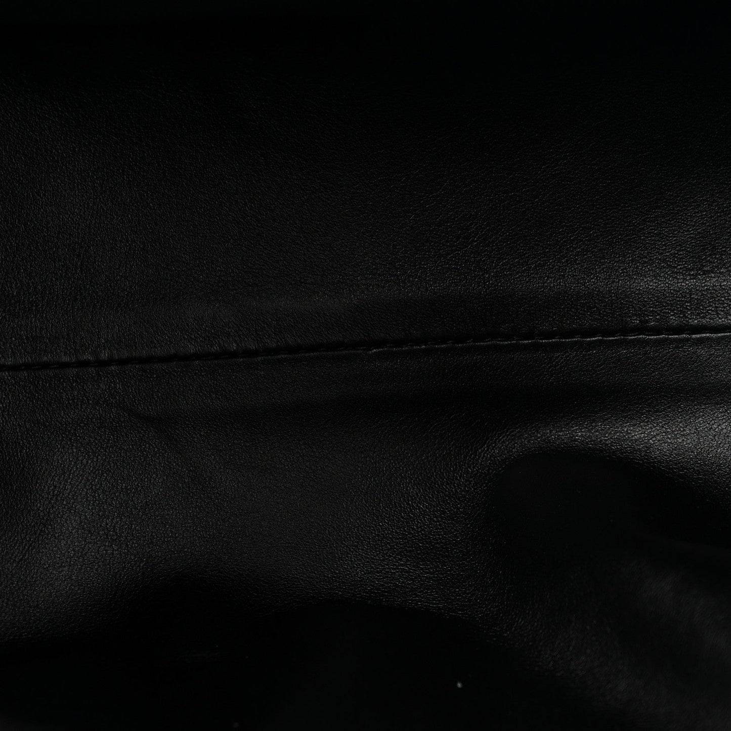 Smooth Butter Calf The Pouch Oversized Clutch Black