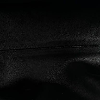 Smooth Butter Calf The Pouch Oversized Clutch Black