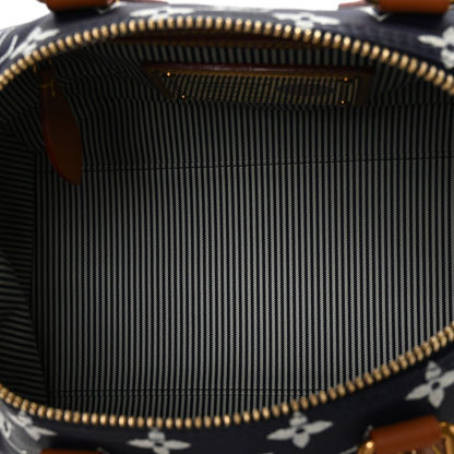 Calfskin Monogram Speedy P9 Bandouliere 30 Indigo
