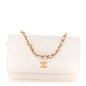 Lambskin Quilted Romance Wallet On Chain WOC White