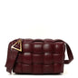 Nappa Maxi Intreccio Padded Cassette Crossbody Bag Barolo