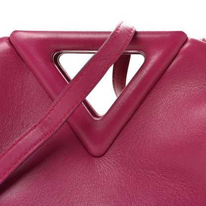 Calfskin Small The Point Triangle Bag Cinnabar