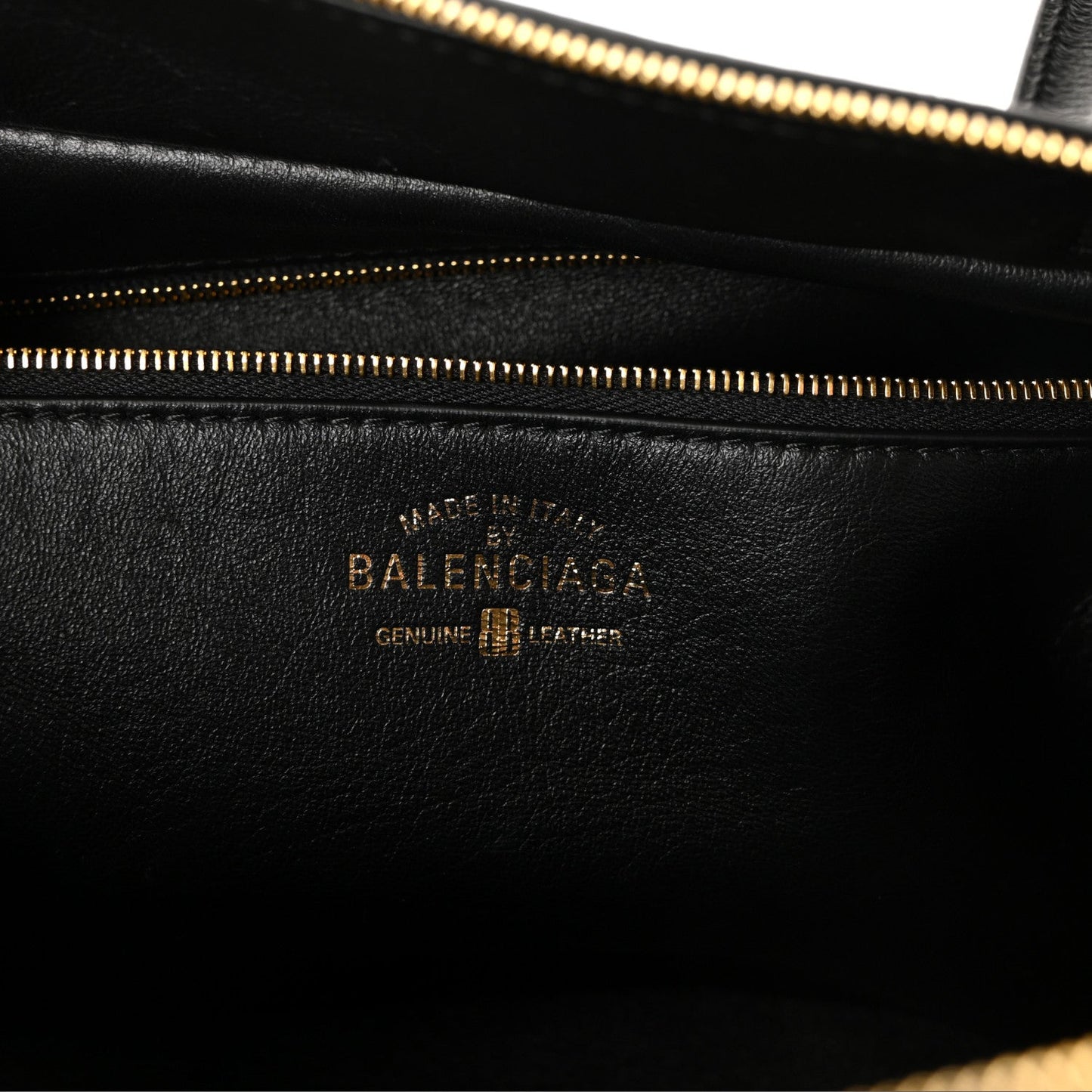 Grained Calfskin Medium Carrie Bowling Bag Black