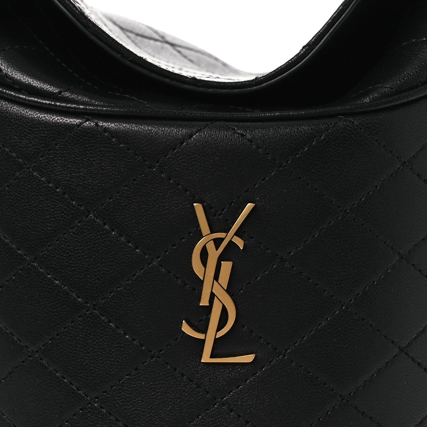 Lambskin Gabby Mini Bucket Bag Black