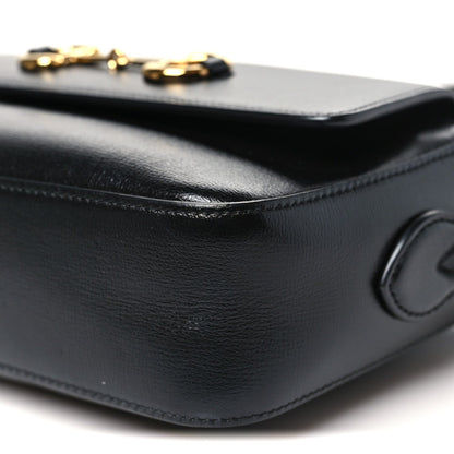 Textured Calfskin Small Horsebit 1955 Shoulder Bag Black