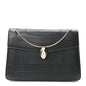 Calfskin Serpenti Forever Shoulder Bag Black