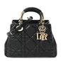 Calfskin Cannage Small The Lady 95.22 Black