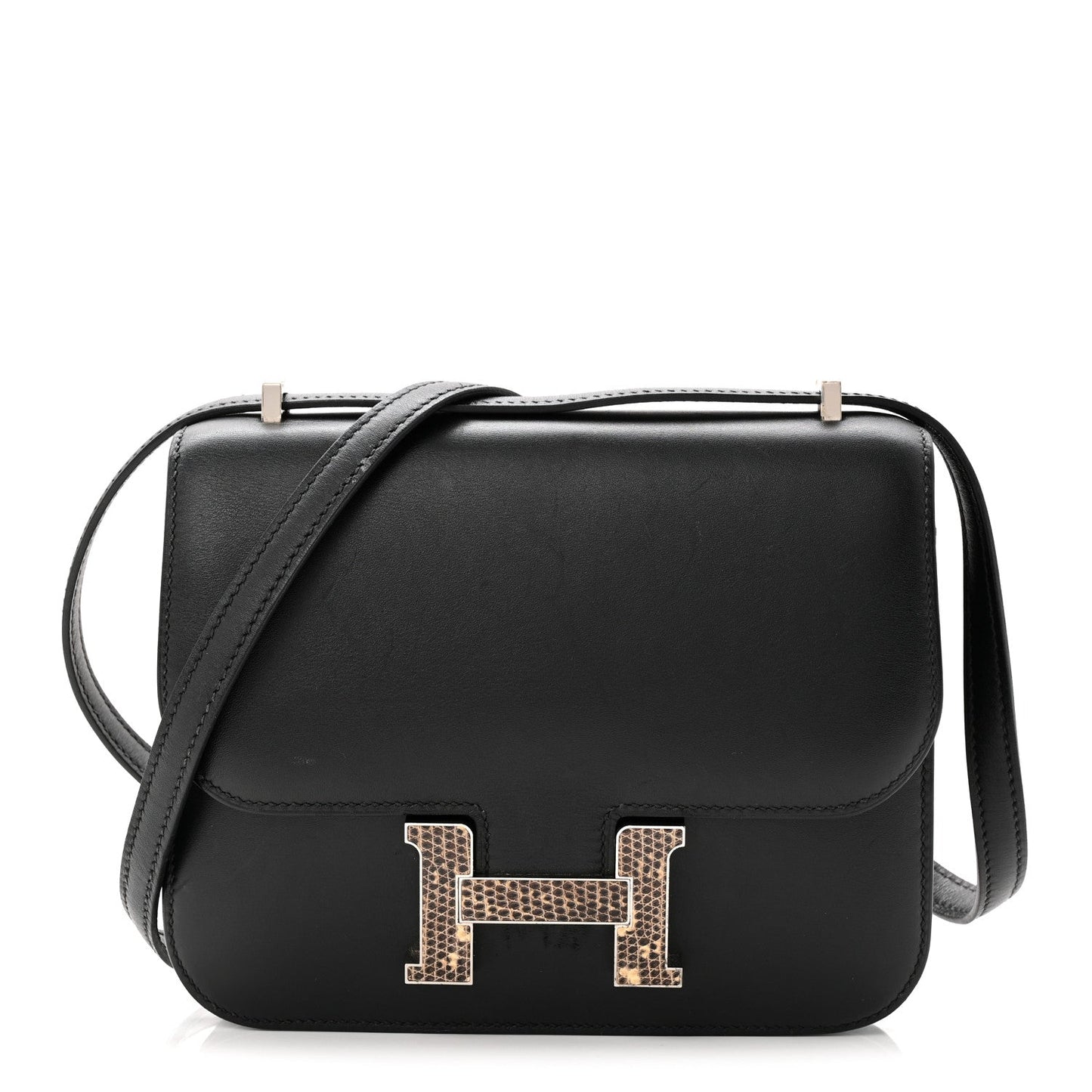 Veau Monsieur Lizard Constance 18 Black Ombre