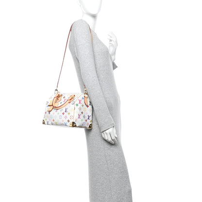 LV X TM Monogram Multicolor Speedy Bandouliere 25 White
