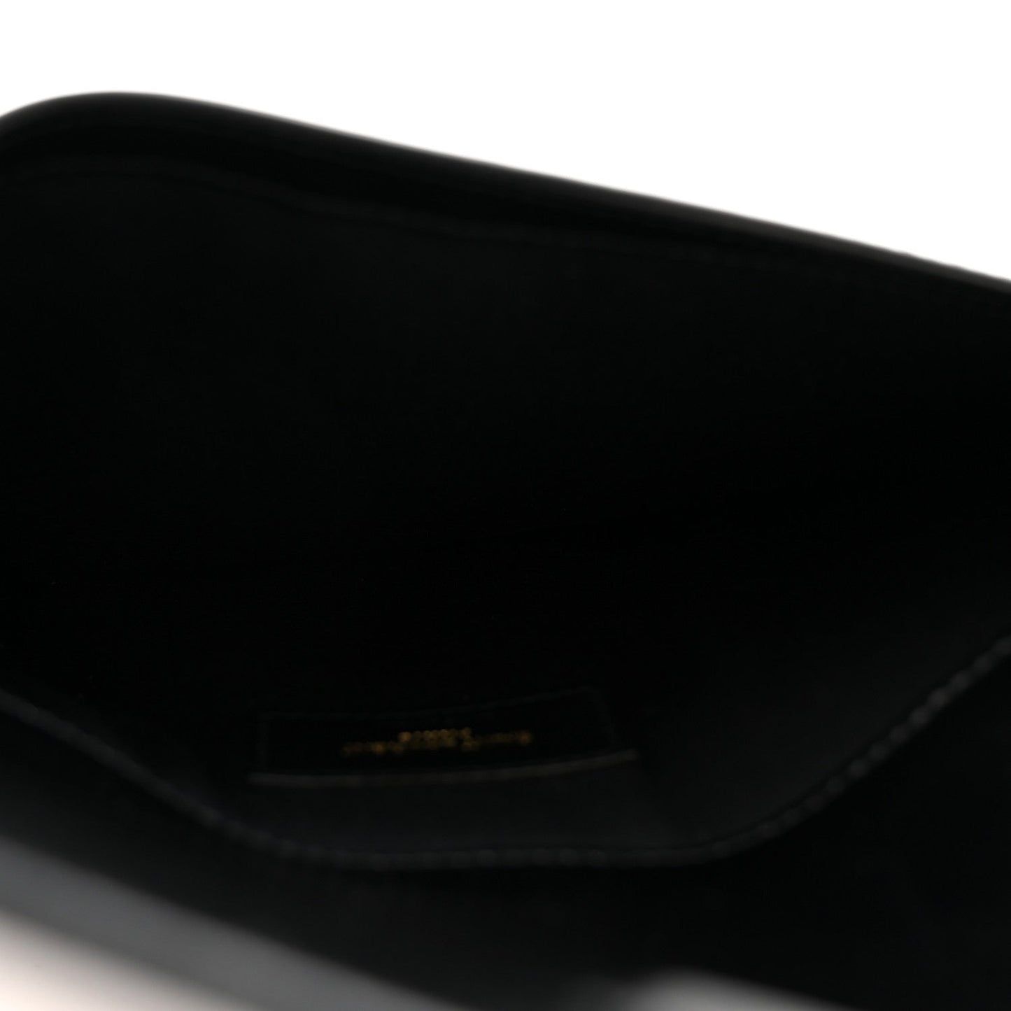 Smooth Shiny Calfskin Monogram Uptown Pouch Black
