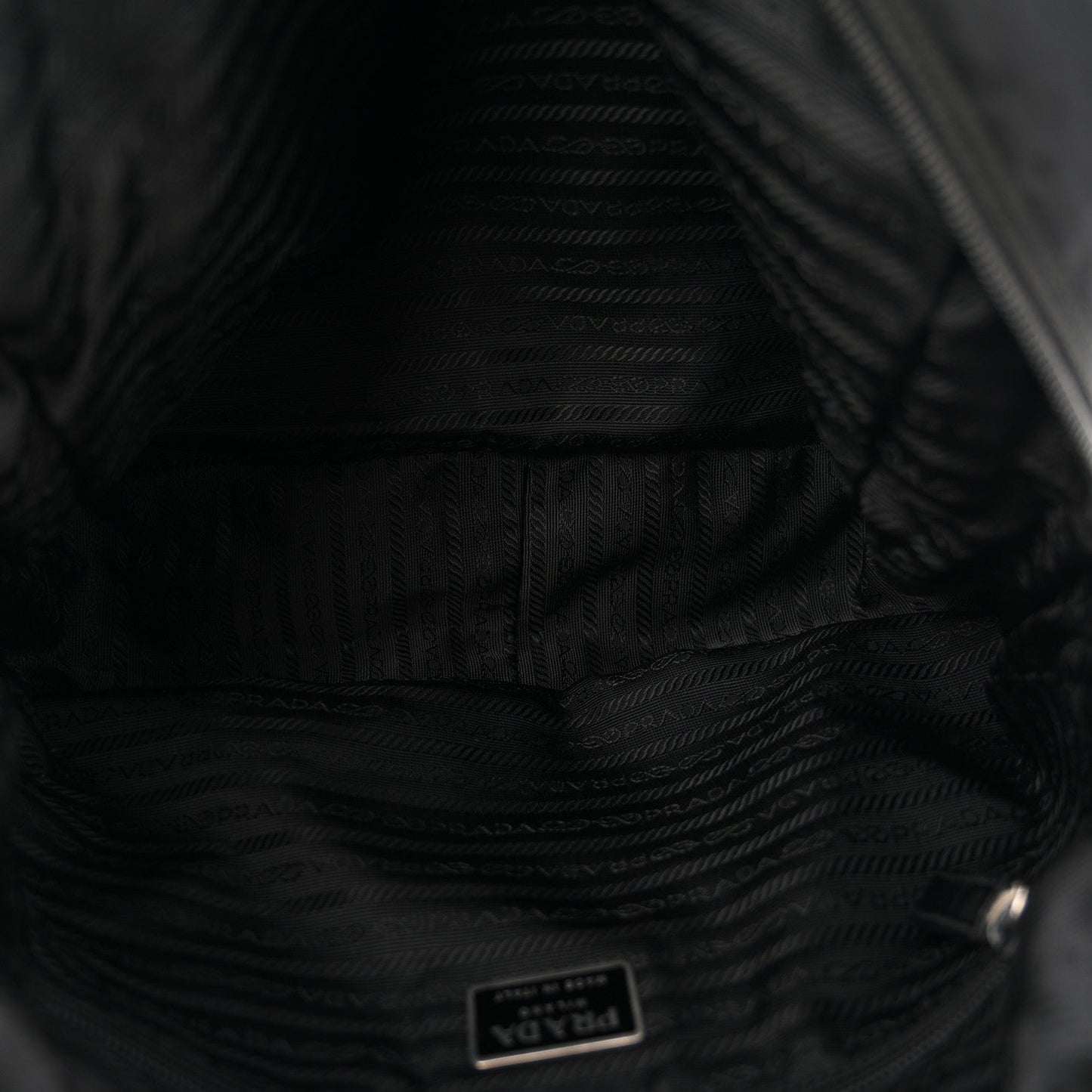 Tessuto Nylon Shoulder Bag  Black