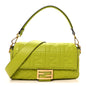 Nappa FF 1974 Embossed Baguette Wasabi