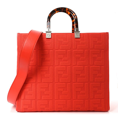 Technical Fabric Plexiglass FF Medium Fendi Sunshine Shopper Tote Tulipano
