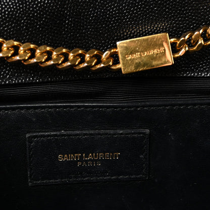 Grain De Poudre Medium Classic Monogram Kate Satchel Black