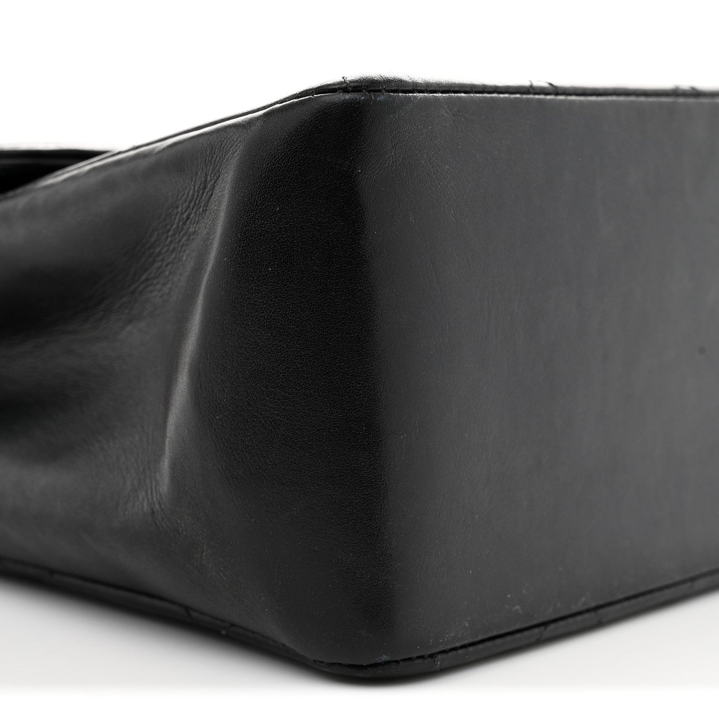 Lambskin Quilted CC Maxi Jumbo Single Flap Black