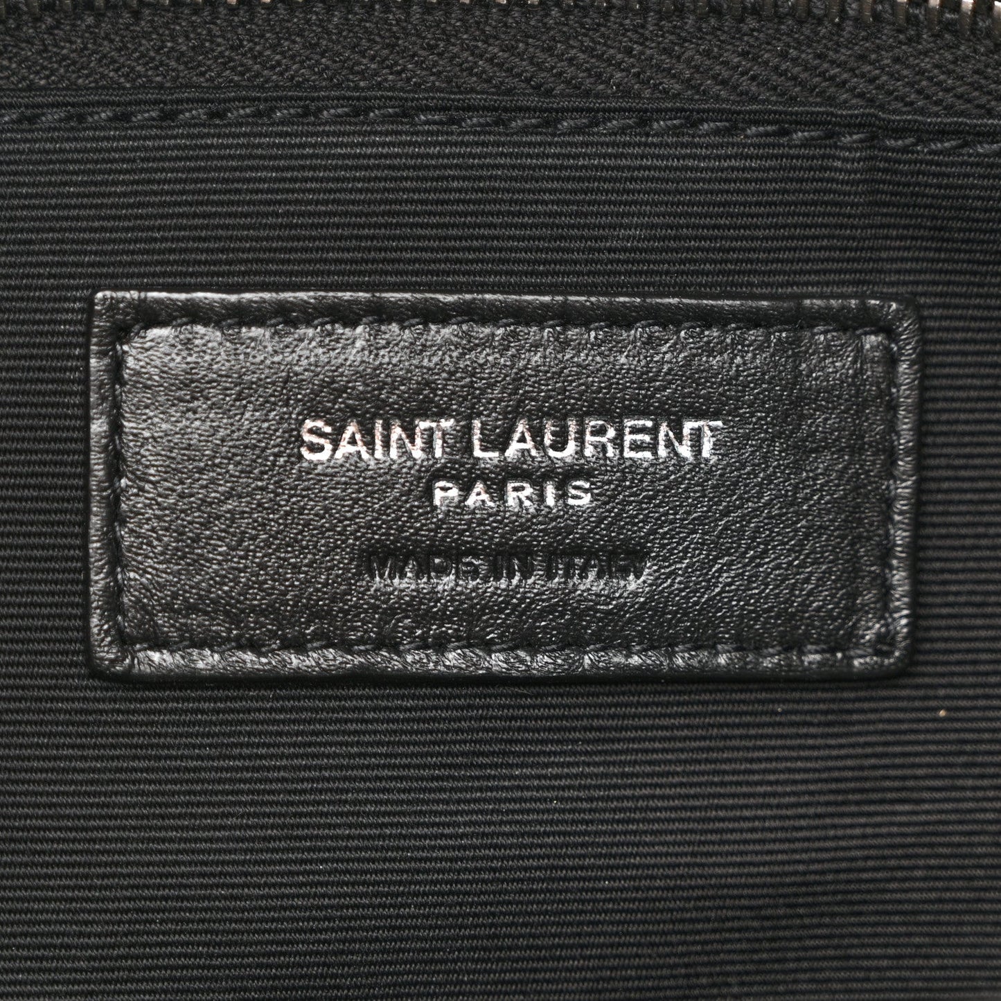 Lambskin Quilted Small Loulou Puffer Monogram Chain Satchel Black