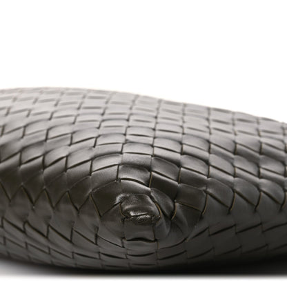 Calfskin Intrecciato Small Hop Kaki