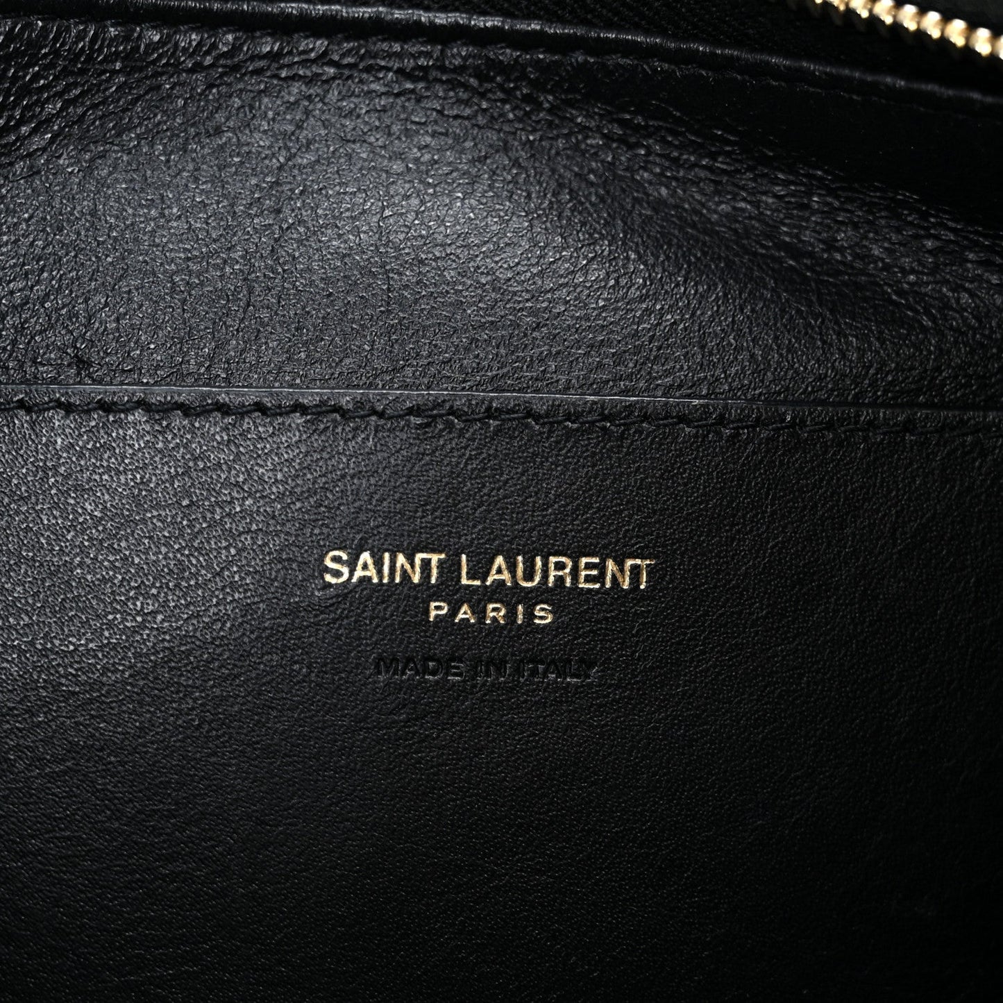Lambskin Long Calypso Pouch Black