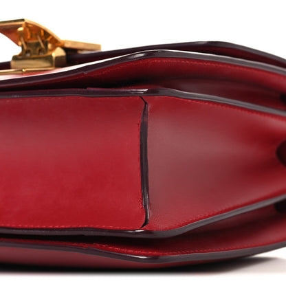 Box Calfskin Small Classic Box Flap Bag Red