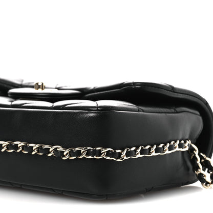 Lambskin Quilted Small My Precious Flap Black