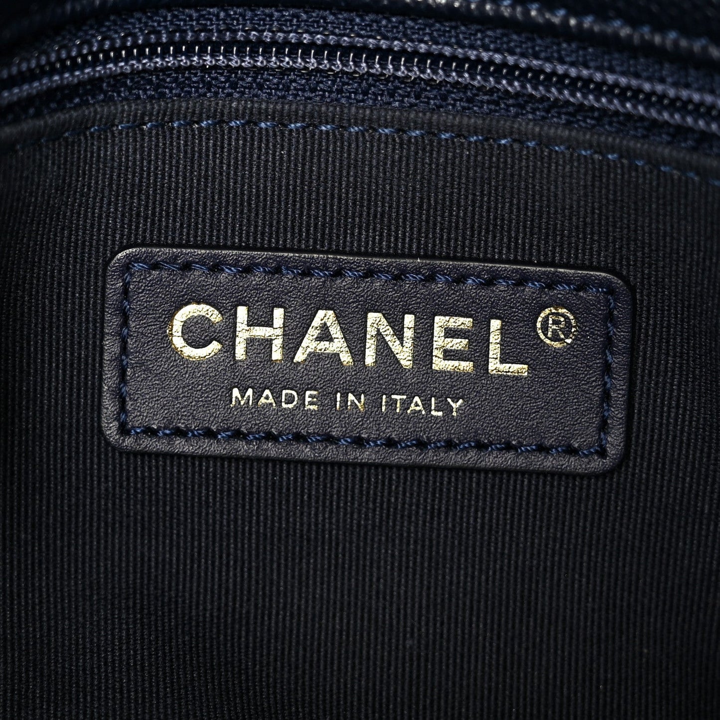 Caviar Quilted Small CC You Flap Navy