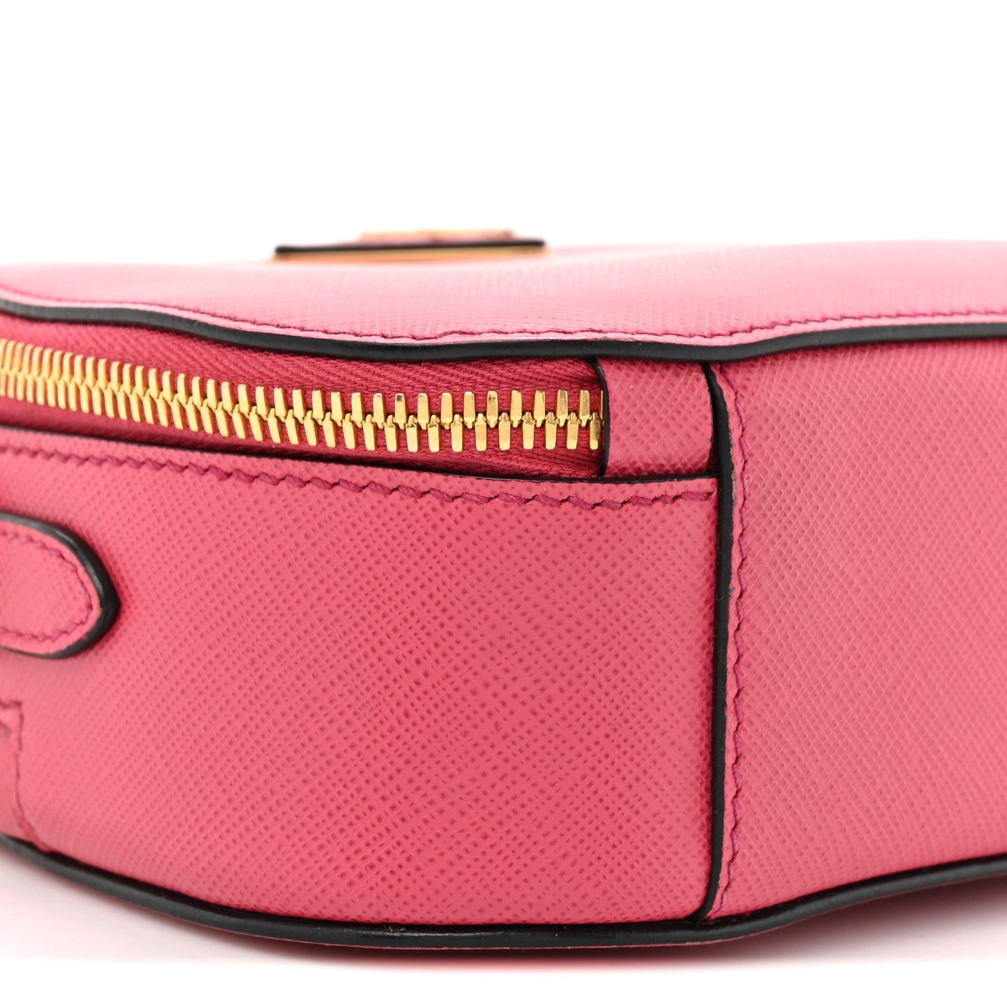 Saffiano Lux Odette Crossbody Magenta