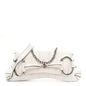 Nappa Vertical Matelasse Medium Maxi Horsebit Chain Shoulder Bag Mystic White