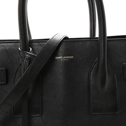 Calfskin Small Sac De Jour Black
