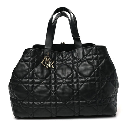 Calfskin Macrocannage Large Toujours Black
