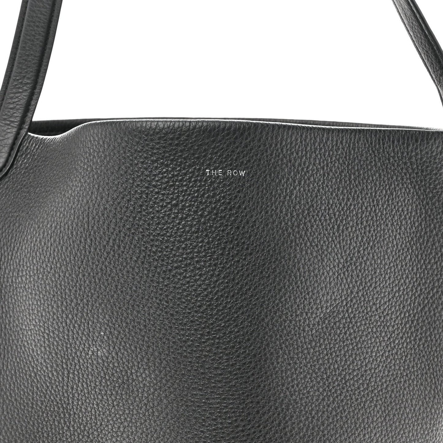 Grained Calfskin Medium N/S Park Tote Black