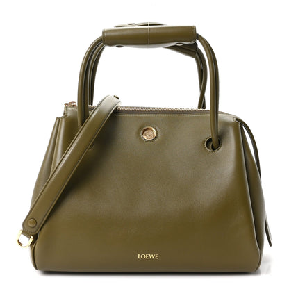 Supple Calfskin Medium Madrid Bag Olive