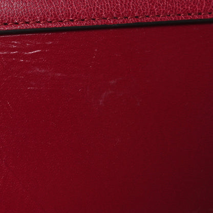 Goatskin Mini GV3 Shoulder Bag Cherry Red