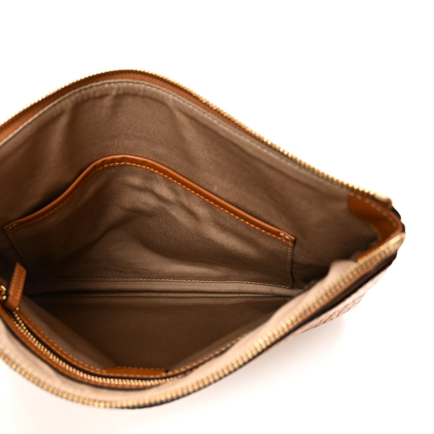 Visetos Medium Crossbody Pouch Cognac