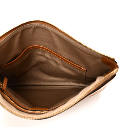 Visetos Medium Crossbody Pouch Cognac