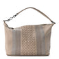 Nappa Intrecciato Stitched Small Shoulder Bag Taupe