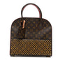 Monogram Calf Hair Spikes Iconoclasts Christian Louboutin Tote Red
