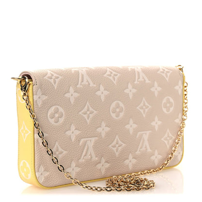 Empreinte Spring in the City Felicie Pochette Chain Wallet Pink Beige Yellow