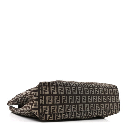 Zucchino Vitello Small Tote Testa di Moro Beige