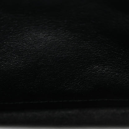 Grain De Poudre Matelasse Chevron Monogram Chain Wallet  Black