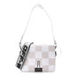 Calfskin Figures of Speech Binder Clip Bag White Beige