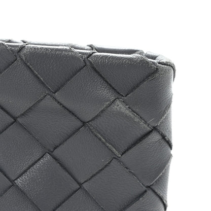Nappa Intrecciato Small Zip Pouch Thunder
