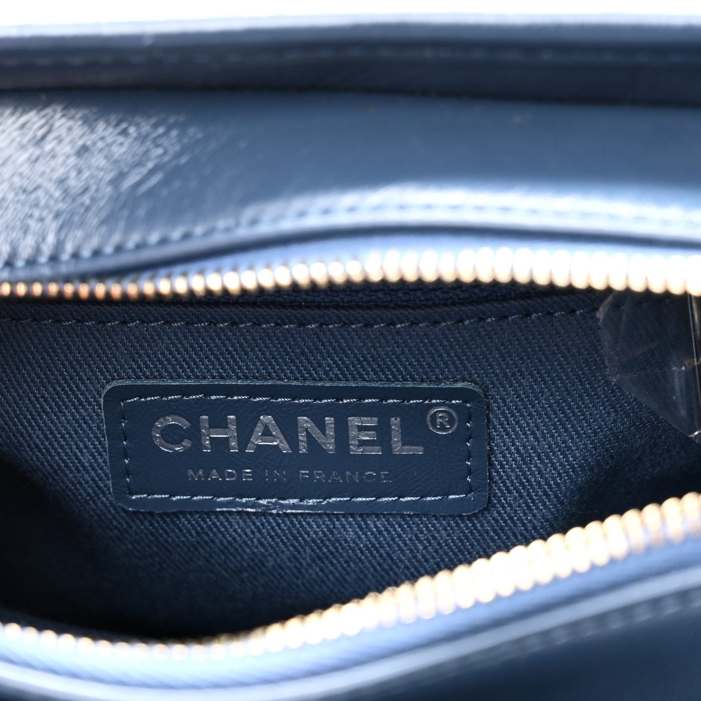 Denim Calfskin Small Gabrielle Hobo Blue