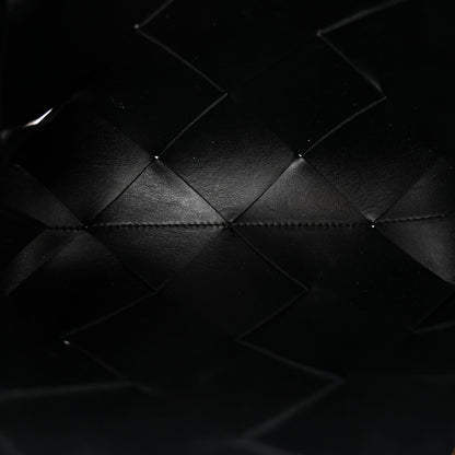 Lambskin Maxi Intrecciato Small Cassette Camera Bag Black
