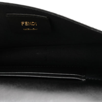 Vitello Liberty F is Fendi Bi-Color FF 1974 Embossed Envelope Belt Bag Maya Black