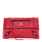 Agneau Classic Hardware Envelope Clutch Rose Thulian