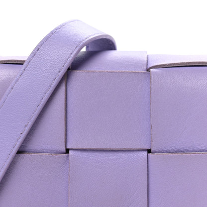 Lambskin Maxi Intrecciato Extra Mini Cassette Crossbody Bag Wisteria