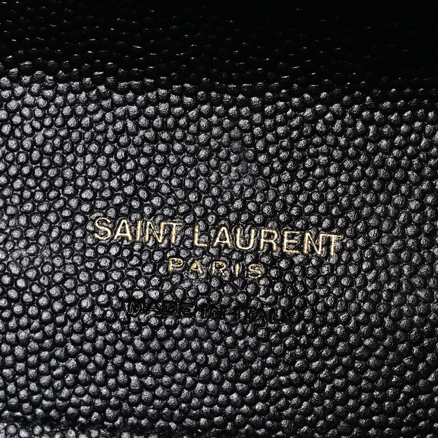 Grain De Poudre Textured Mixed Matelasse Triquilt Monogram Clutch Black