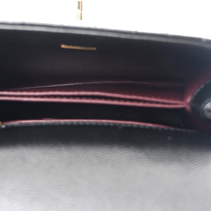 Caviar Quilted Extra Mini Coco Handle Flap Black